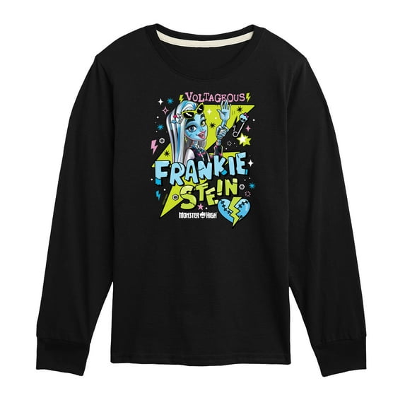 Monster High - Frankiestein Voltageous - Toddler And Youth Long Sleeve Graphic T-Shirt