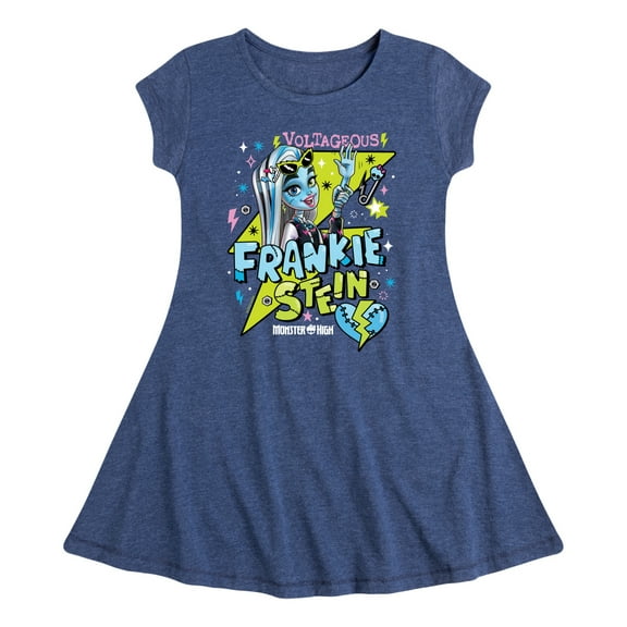 Monster High - Frankiestein Voltageous - Toddler & Youth Girls Fit & Flare Dress