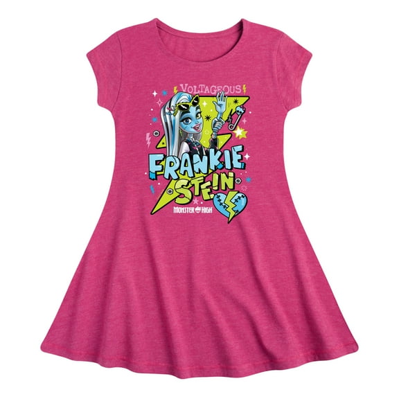 Monster High - Frankiestein Voltageous - Toddler & Youth Girls Fit & Flare Dress
