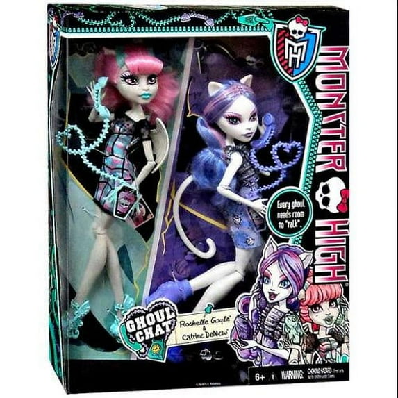 Monster High Ghoul Chat Doll 2-Pack Rochelle Goyle & Catrine DeMew