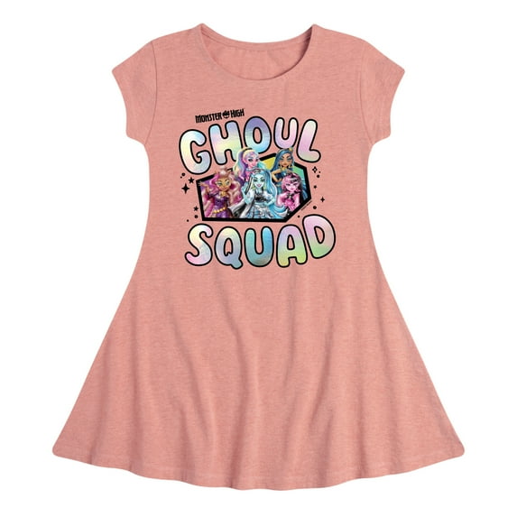 Monster High - Ghoul Squad - Toddler & Youth Girls Fit & Flare Dress