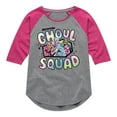 thumbnail image 1 of Monster High - Ghouls Squad - Toddler & Youth Girls Raglan Graphic T-Shirt, 1 of 5