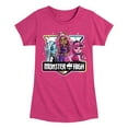 thumbnail image 1 of Monster High - Girl Group Crest - Toddler & Youth Girls Short Sleeve Graphic T-Shirt, 1 of 5