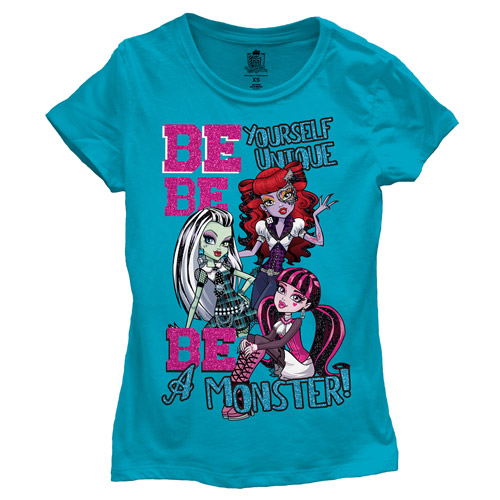 Monster High Girls' Be Unique Graphic Tee - Walmart.com