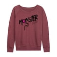 thumbnail image 1 of Monster High - Graffiti Logo - Women's Lightweight French Terry Long Sleeve Shirt, 1 of 5