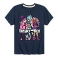 thumbnail image 1 of Monster High - Group With Pets - Toddler And Youth Short Sleeve Graphic T-Shirt, 1 of 5