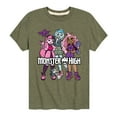 thumbnail image 1 of Monster High - Group With Pets - Toddler And Youth Short Sleeve Graphic T-Shirt, 1 of 5