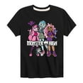 thumbnail image 1 of Monster High - Group With Pets - Toddler And Youth Short Sleeve Graphic T-Shirt, 1 of 5