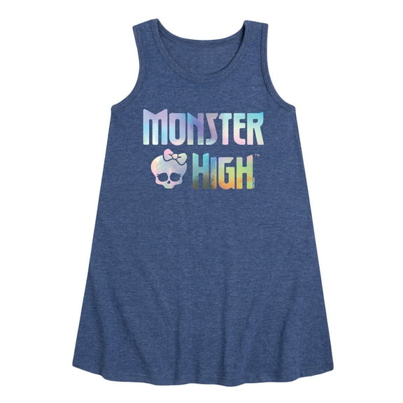 Monster High - Holographic Logo - Toddler & Youth Girls A-line Dress