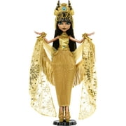 Monster High Howliday Winter Edition Cleo De Nile Collectible Doll in Golden Gown with Fringe Shawl