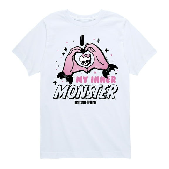 Monster High - I Heart My Inner Monster - Toddler And Youth Short Sleeve Tee