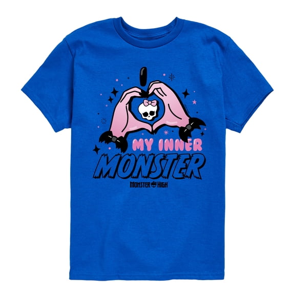Monster High - I Heart My Inner Monster - Toddler And Youth Short Sleeve Tee