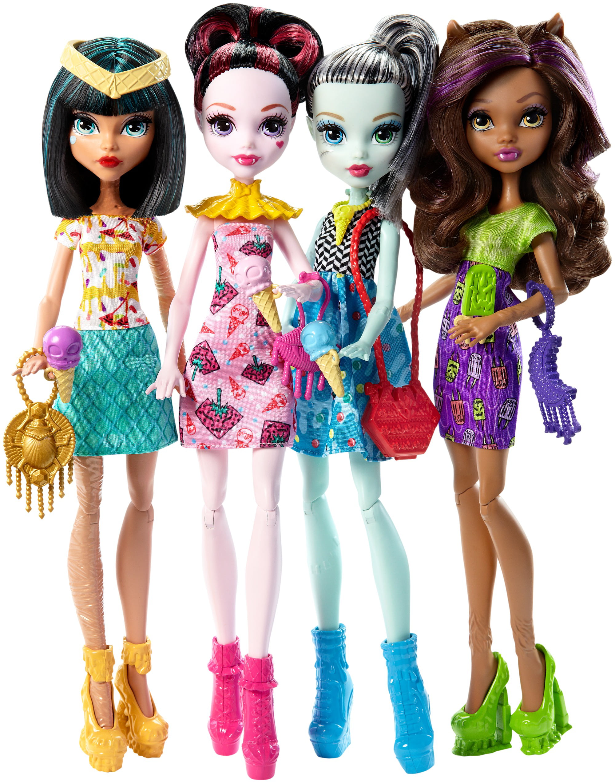 Monster High Ice Scream Ghouls Doll 4-Pack 