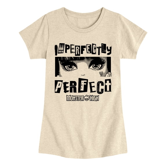 Monster High - Imperfectly Perfect - Youth Girls Fitted Short Sleeve T-Shirt