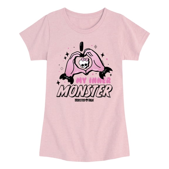 Monster High - Inner Monster - Youth Girls Fitted Short Sleeve T-Shirt