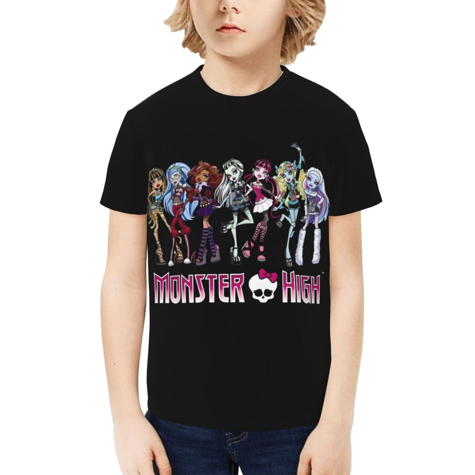 Monster High Kids T-Shirt 3d Printed Graphic T-Shirts Boys And Girls ...