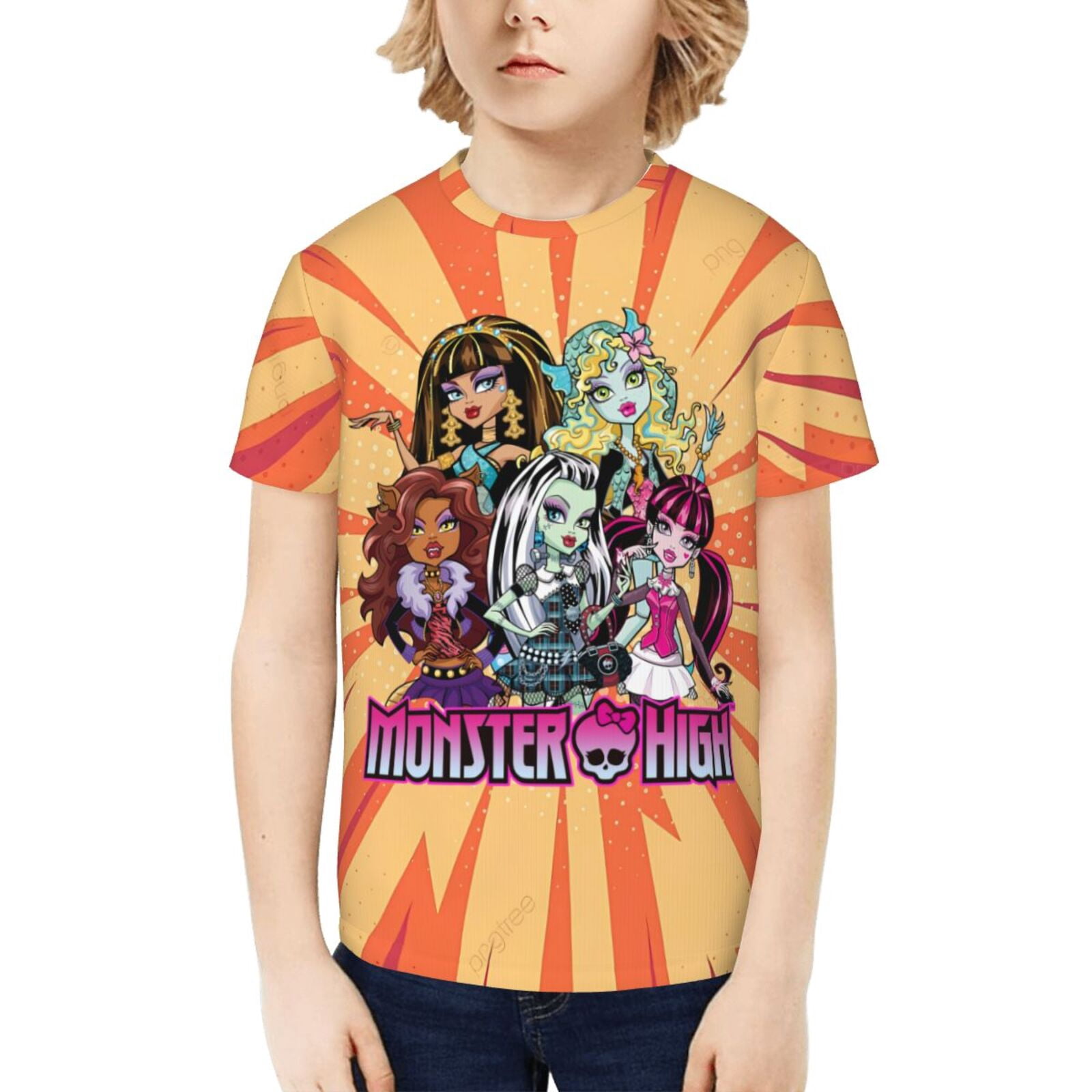 Monster High Kids T-Shirt 3d Printed Graphic T-Shirts Boys And Girls ...