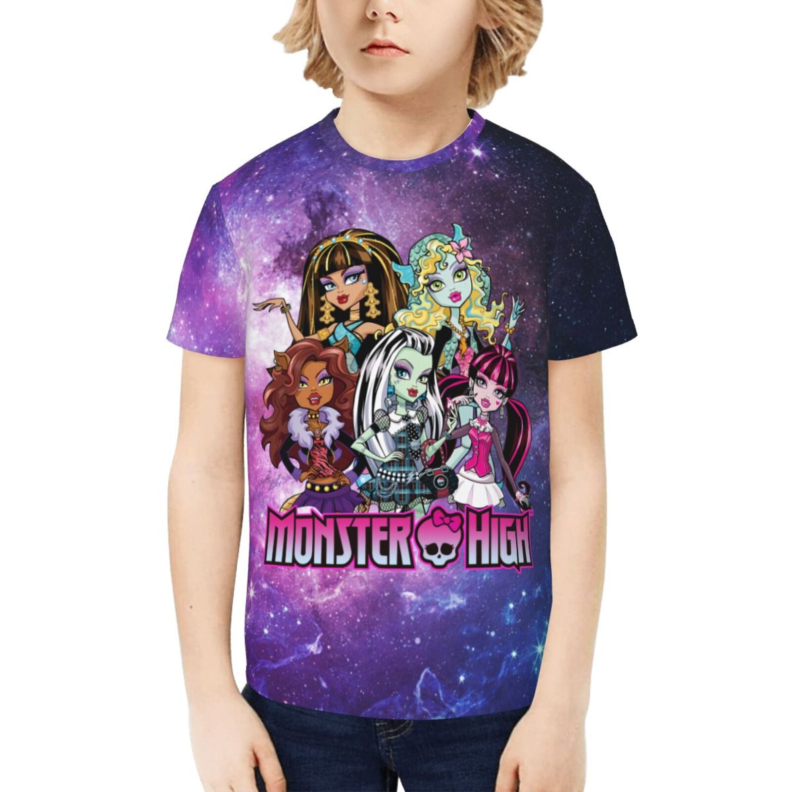 Monster High Kids T-Shirt 3d Printed Graphic T-Shirts Boys And Girls ...