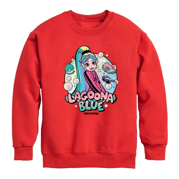 Monster High - Lagoona Blue Bubbles - Toddler And Youth Crewneck Fleece Sweatshirt