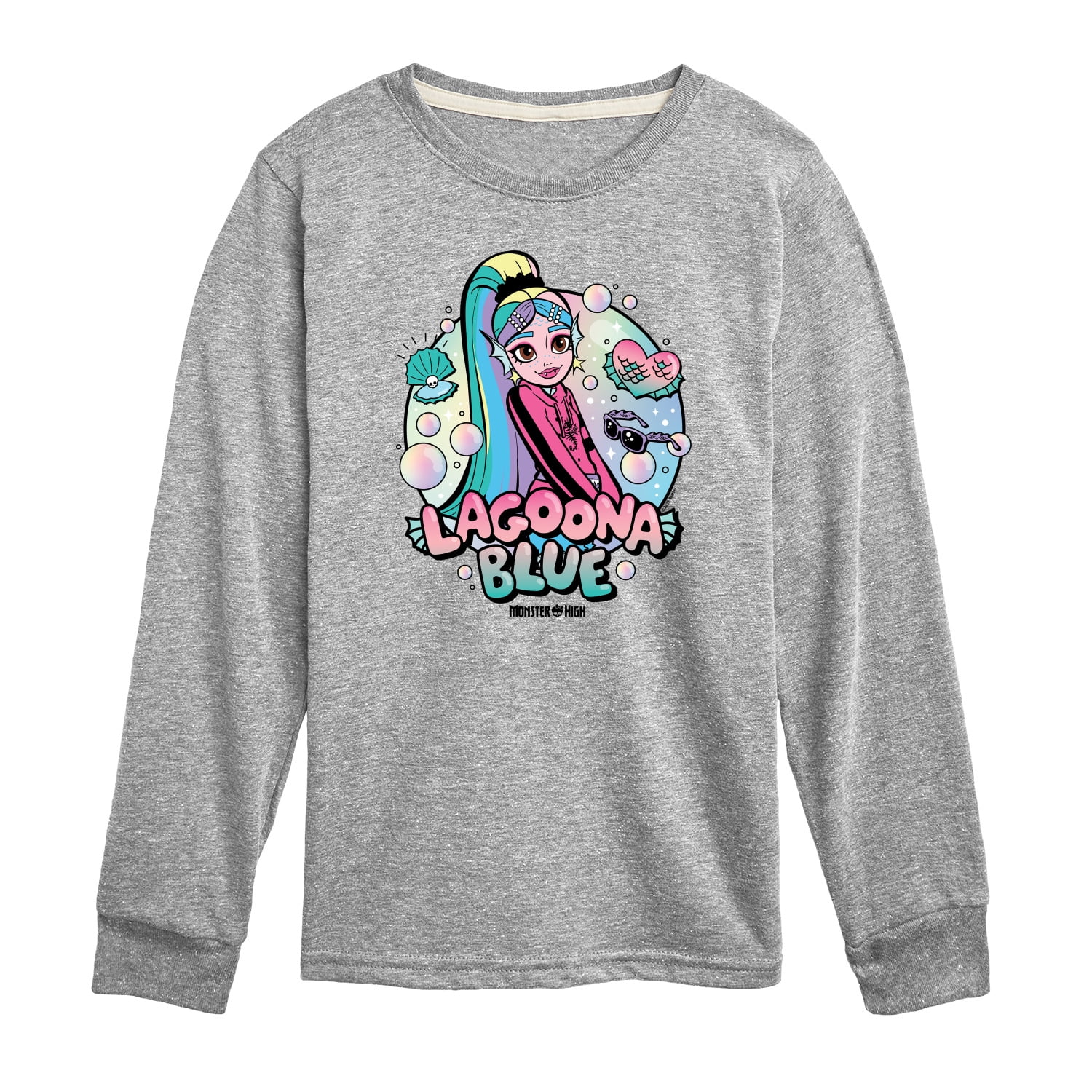 Monster High - Lagoona Blue Bubbles - Toddler And Youth Long Sleeve Graphic T-Shirt