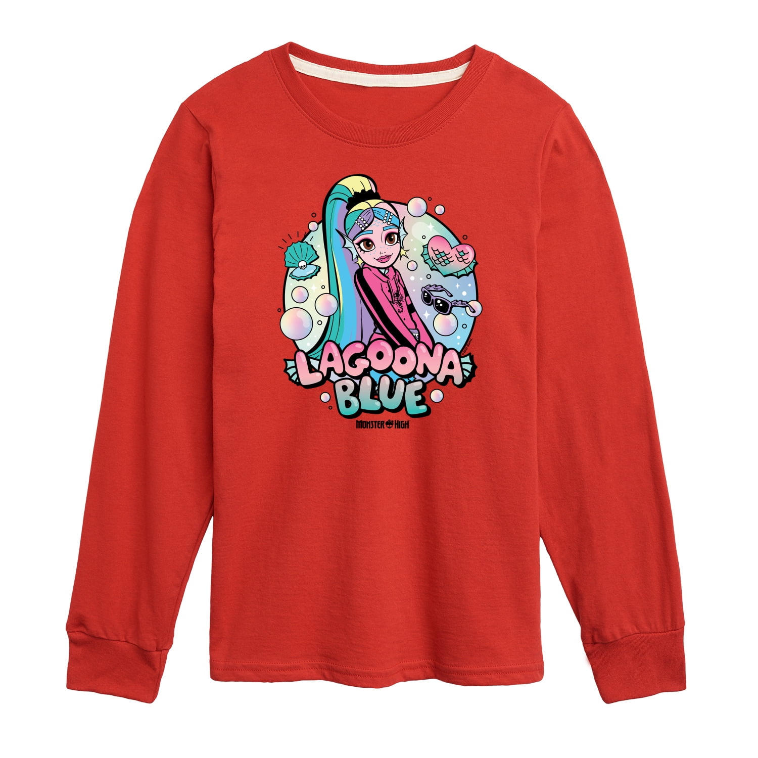 Monster High - Lagoona Blue Bubbles - Toddler And Youth Long Sleeve Graphic T-Shirt