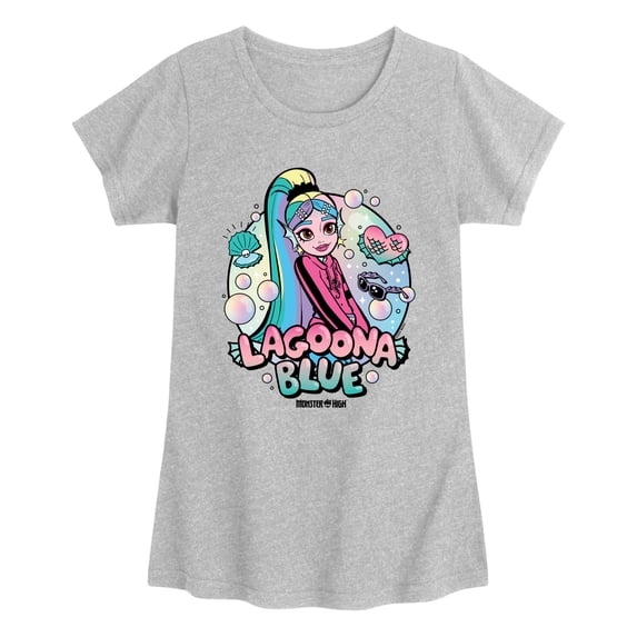 Monster High - Lagoona Blue Bubbles - Youth Girls Fitted Short Sleeve T-Shirt