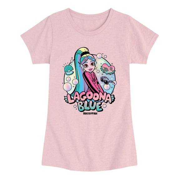 Monster High - Lagoona Blue Bubbles - Youth Girls Fitted Short Sleeve T-Shirt