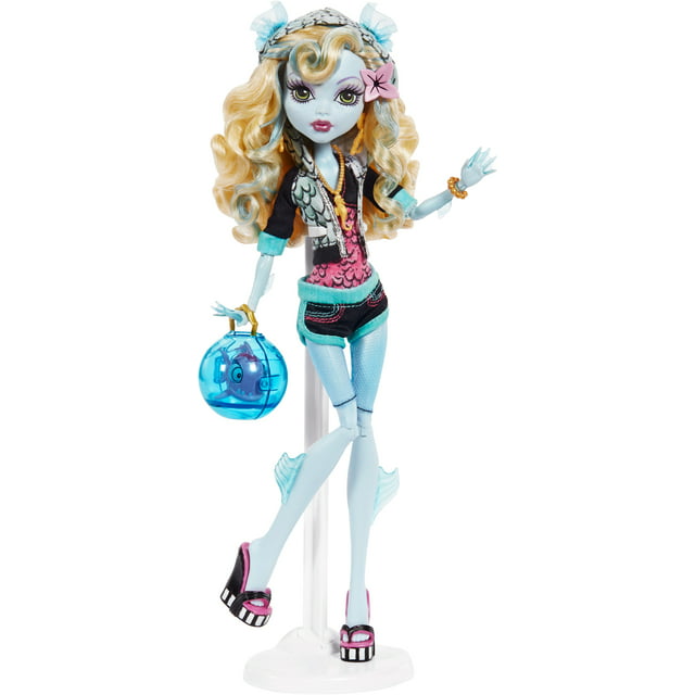 Monster High Lagoona Blue Doll, Collectible Reproduction in Original Look with Diary & Doll Stand