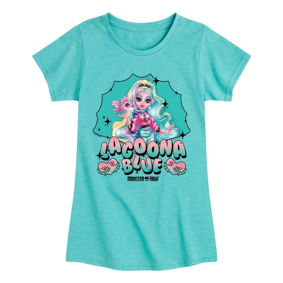Monster High - Lagoona Blue - Youth Girls Fitted Short Sleeve T-Shirt