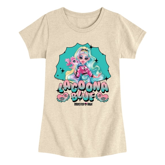Monster High - Lagoona Blue - Youth Girls Fitted Short Sleeve T-Shirt