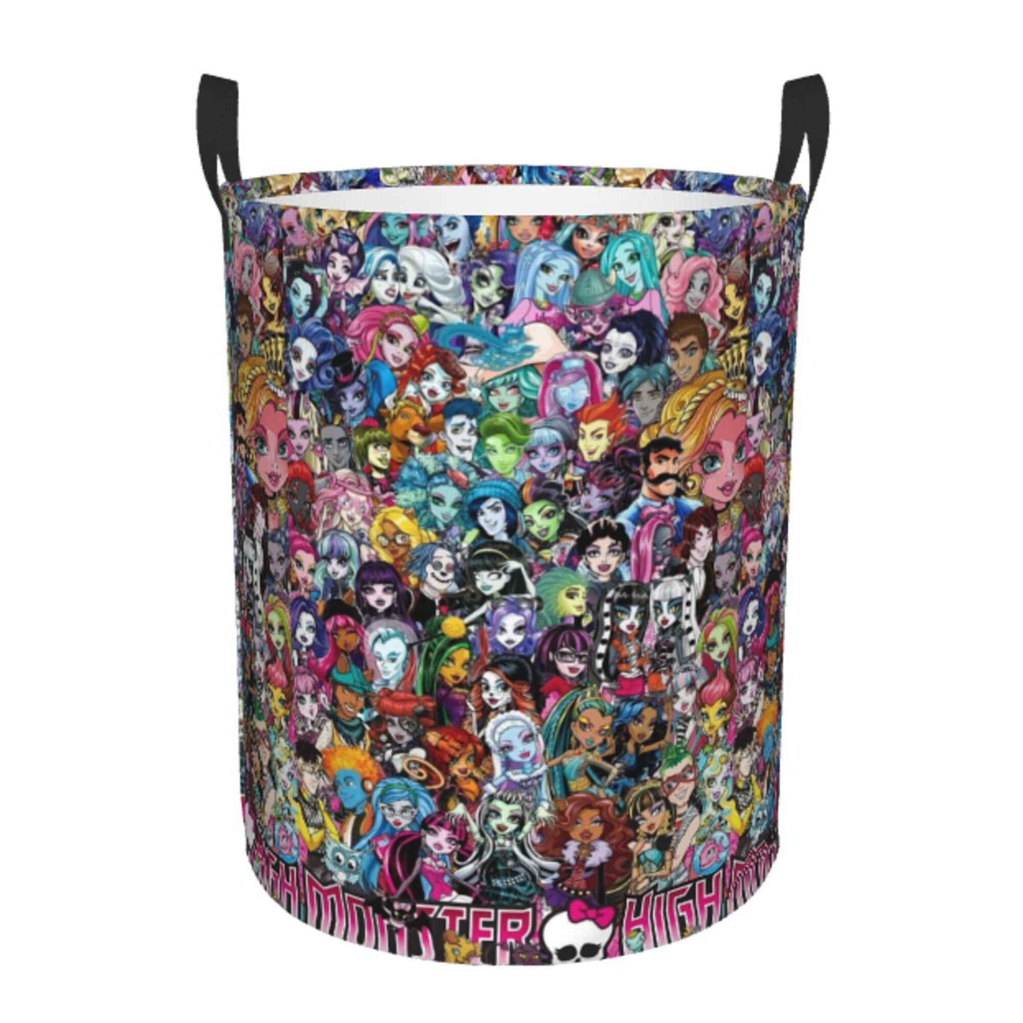 Quirky Monster Striped Storage Basket main image 1