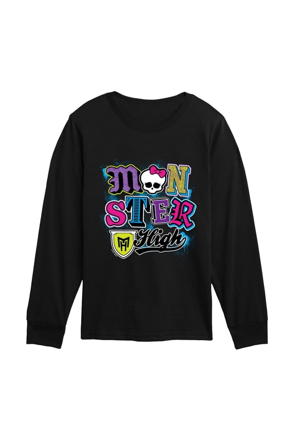- Letters - Youth Boys Long Sleeve Graphic T-Shirt