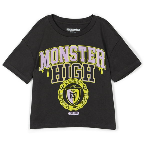 Monster High Logo Boxy T-Shirt Toddler to Big Kid