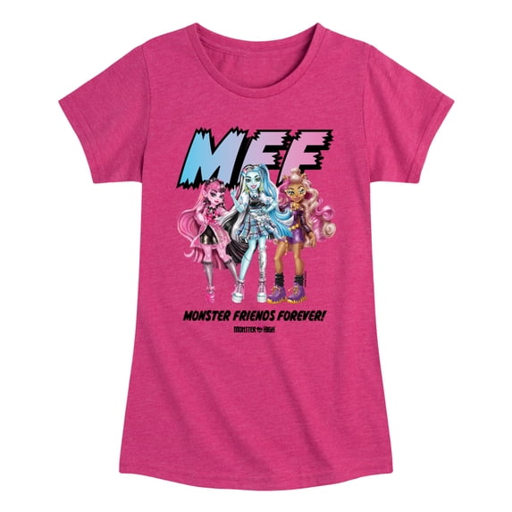 Monster High - M.F.F Monster Friends Forever - Toddler & Youth Girls Short Sleeve T-Shirt