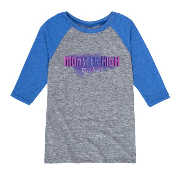 Monster High - MH The Movie Logo - Toddler & Youth Raglan Graphic T-Shirt