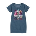 thumbnail image 1 of Monster High - Magical Girls & Their Spooky Pets - Toddler & Youth Girls Fleece Dress, 1 of 5