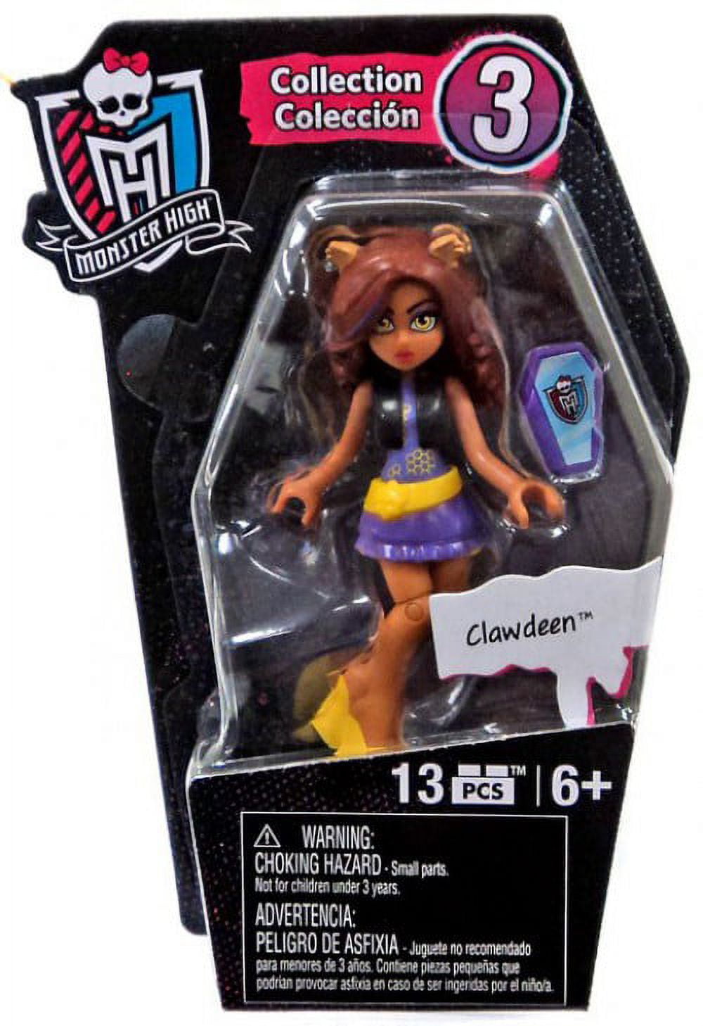 Monster High Mega Bloks Ghouls Skullection Series 3 Clawdeen Mini