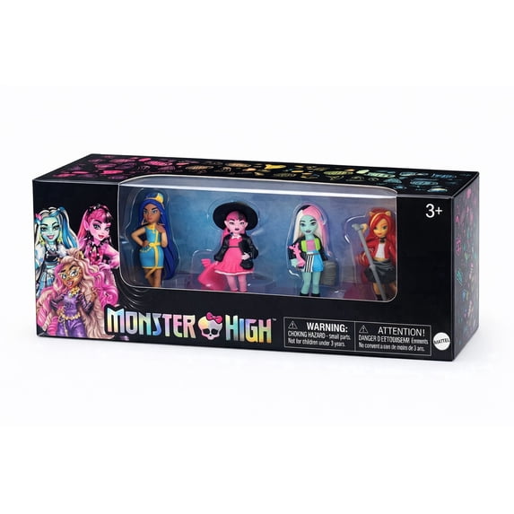 Monster High Mini Dolls Set 5 Figure Pack Collectible Fashion Dolls Ages 3+