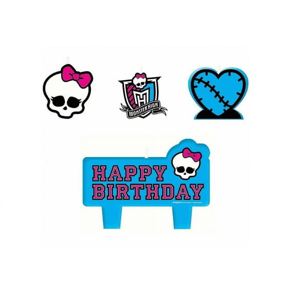 Monster High Mini Molded Candles, 4pk