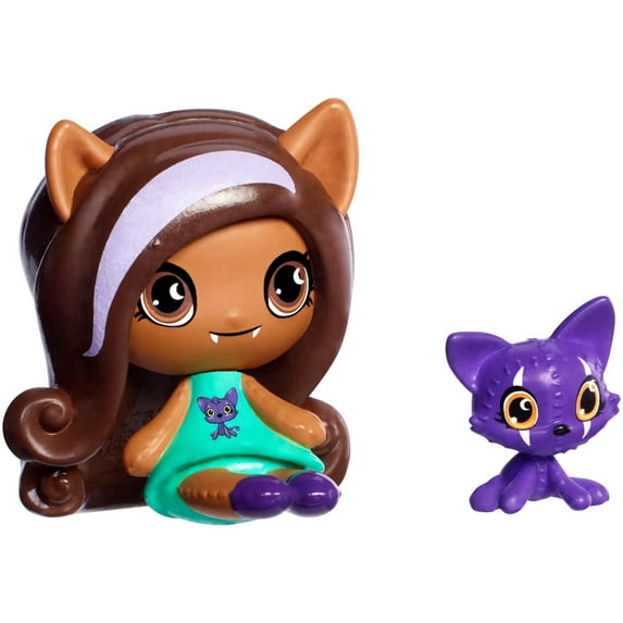 Monster High Minis Clawdeen Wolf & Crescent Figures