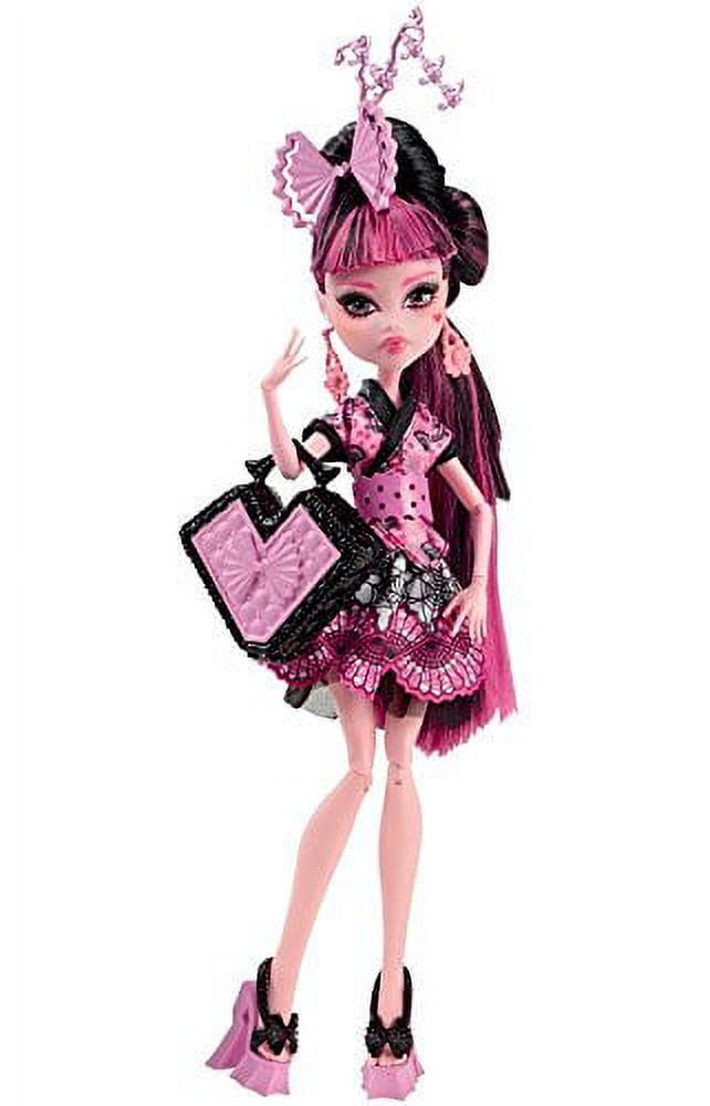 Monster High Draculaura Doll in Monster Ball Party Dress with Themed  Accessories Like Chocolate Fountain