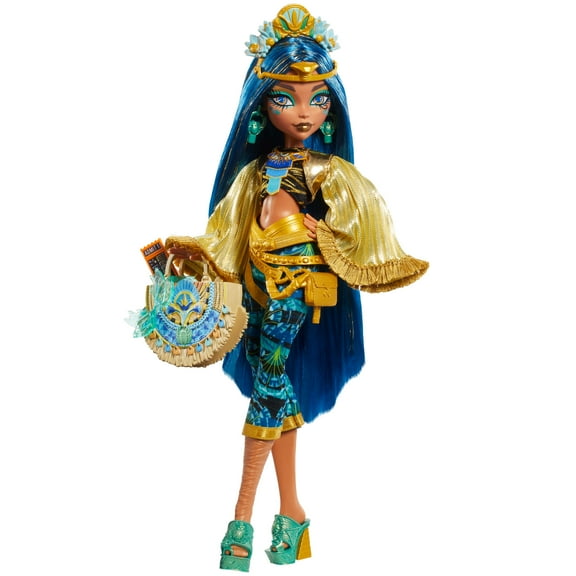 Monster High Monster Fest Cleo De Nile Fashion Doll with Festival Outfit, Band Poster and Accessories