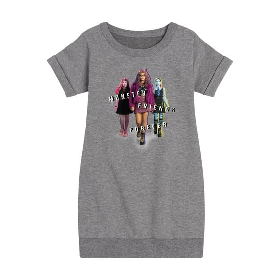 Monster High - Monster Friends Forever - Toddler And Youth Girls Fleece Dress