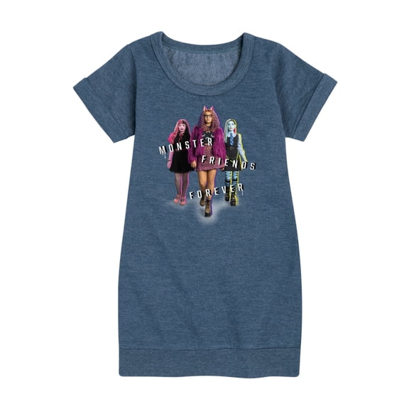 Monster High - Monster Friends Forever - Toddler And Youth Girls Fleece Dress