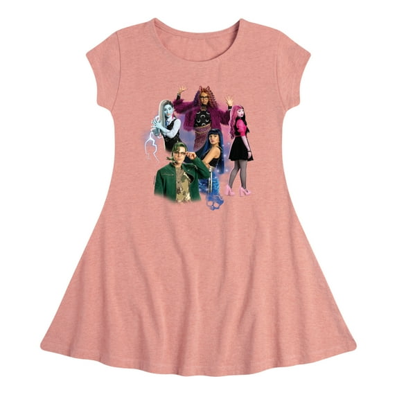 Monster High - Monster High 2 Girl Crew - Toddler & Youth Girls Flare Dress