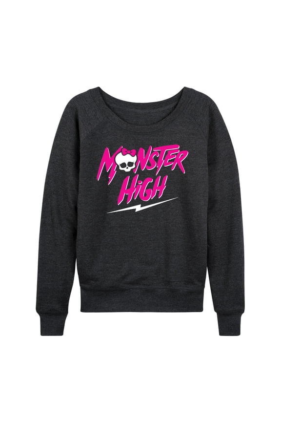 - Monster High Lightning Logo - Women's Lightweight French Terry Long Sleeve Shirt