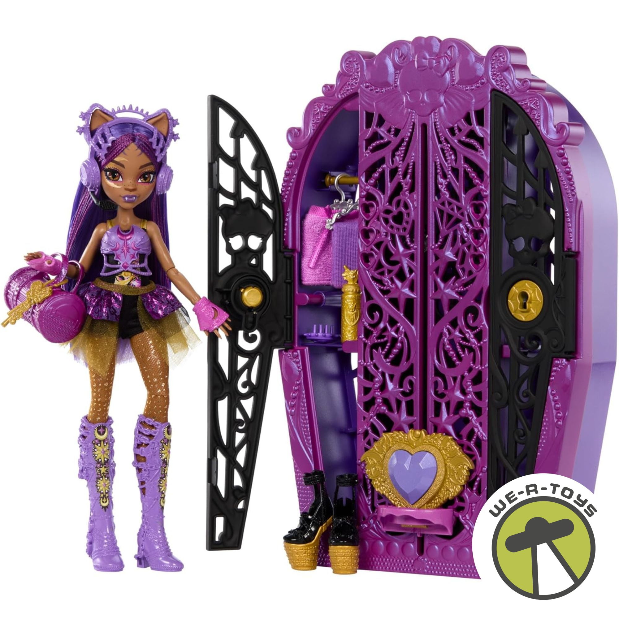 フラワー・ガーデニング Valiem MONSTER MOUTH WARP-S01 Mattel Monster High Clawdeen Wolf Doll, Surprise Accessories