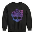 thumbnail image 1 of Monster High - Monster Skull & Bow - Toddler & Youth Crewneck Fleece Sweatshirt, 1 of 5