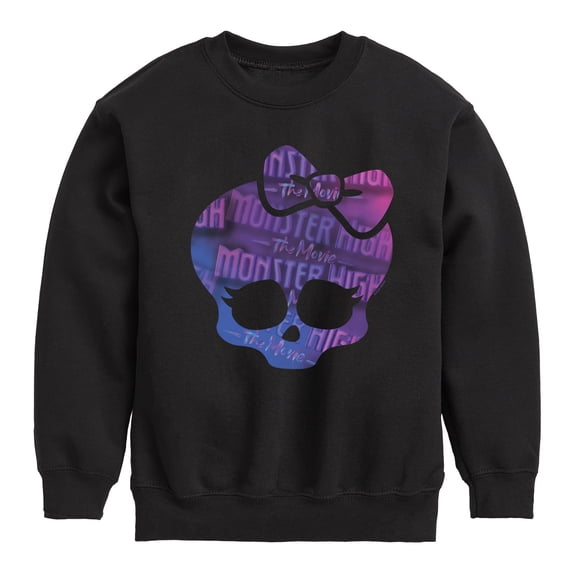 Monster High - Monster Skull & Bow - Toddler & Youth Crewneck Fleece Sweatshirt