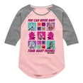 thumbnail image 1 of Monster High - Never Have Tomb Many Friends - Toddler & Youth Girls Raglan T-Shirt, 1 of 4